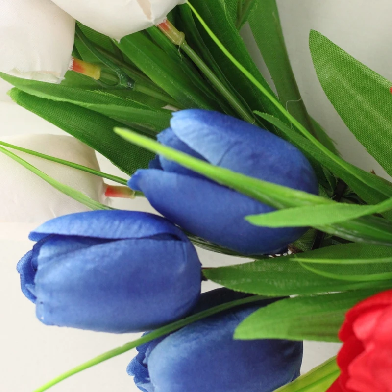 

Artificial Wreath Flower Garland for Door Hanging Independence Day Decorations