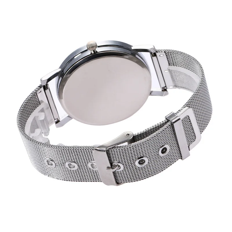 

2020 Promotion To Silver Female Hollow Out Fake Mechanical Net Band Wristwatch Lovers Elegant Korean Version Quartz Student