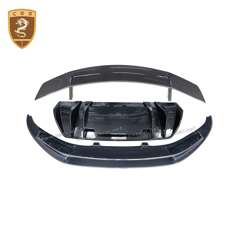 Комплект кузова из углеродного волокна для Audi R8 передний и задний диффузор губ