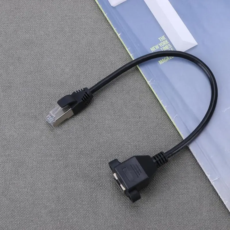 8 контактный кабель RJ45 штекер гнездо винтовая панель крепление 100 Мбит/с Ethernet LAN