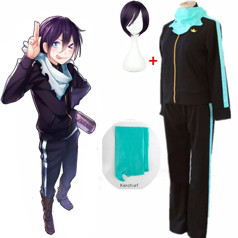 Костюм для косплея аниме бродячий Бог Yato мужчин спортивная одежда брюки шарф