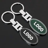 3d metal car key ring for land rover range rover discovery 3 4 guardian 4 freelander 2 evoque emblem keychain auto accessories