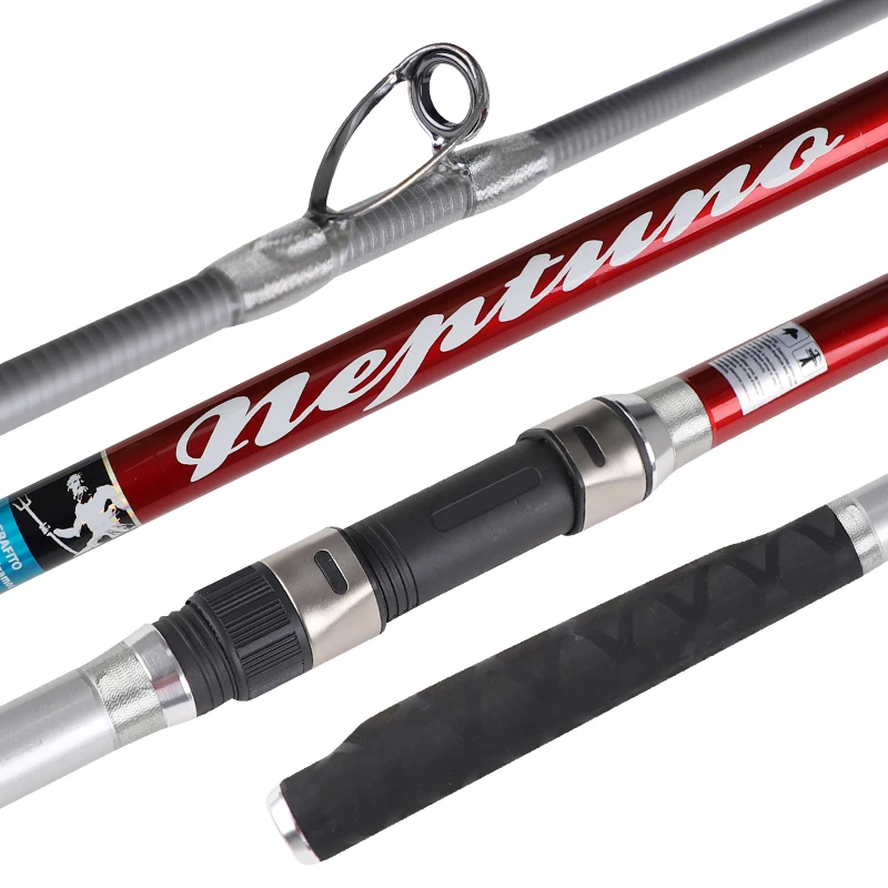 TAIGEK 3.9M/4.2M 3 Section Carbon Telescopic Fishing Rod Boat Fishing Spinning Surf Fishing Rod