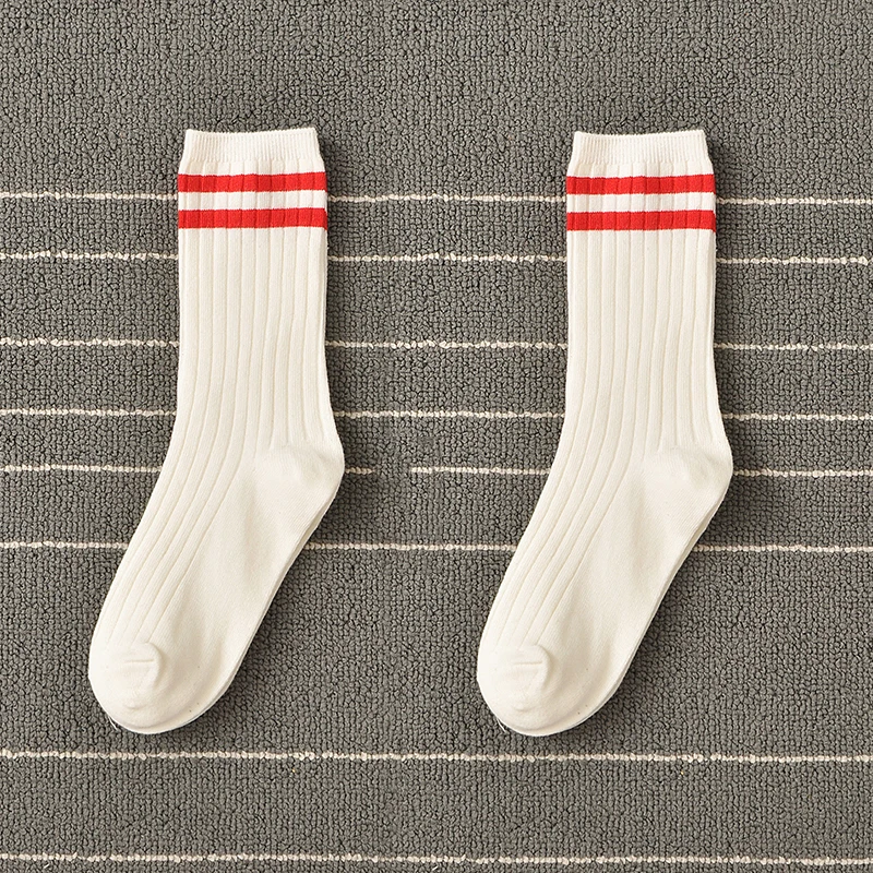 Женские хлопковые мягкие дышащие повседневные носки в Корейском стиле весенне