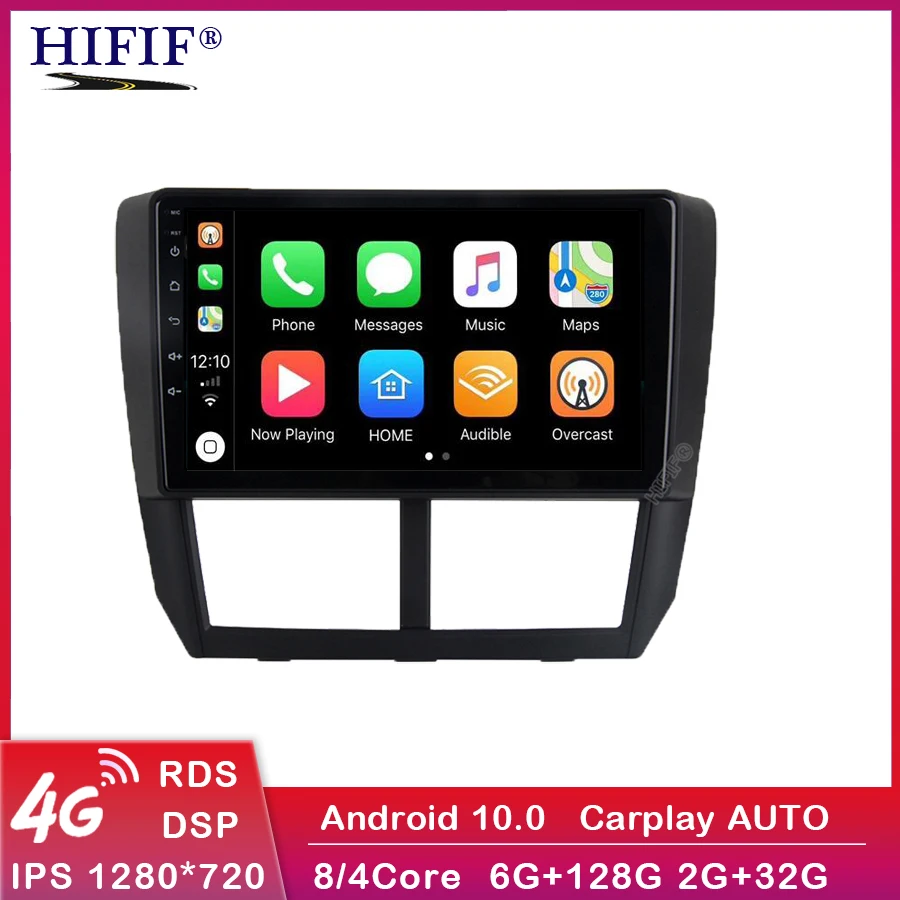 Автомобильный радиоприемник DSP 9 дюймов 2din Android 10 Carpaly для 2008 2009 2010 2011 2012 Subaru Forester GPS