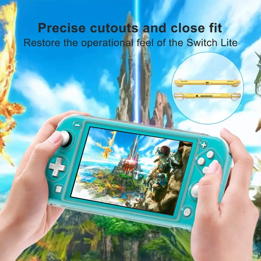 Защитный чехол для консоли nintendo Switch Lite с защитой от пыли и кристаллов жесткий