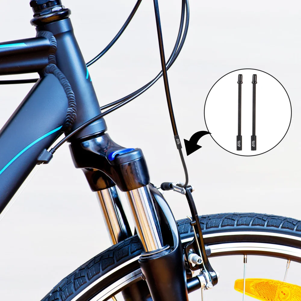 

4pcs Flexible Bike V Brake Noodle Caliper Elbow Inner Tube Bike Brake Parts