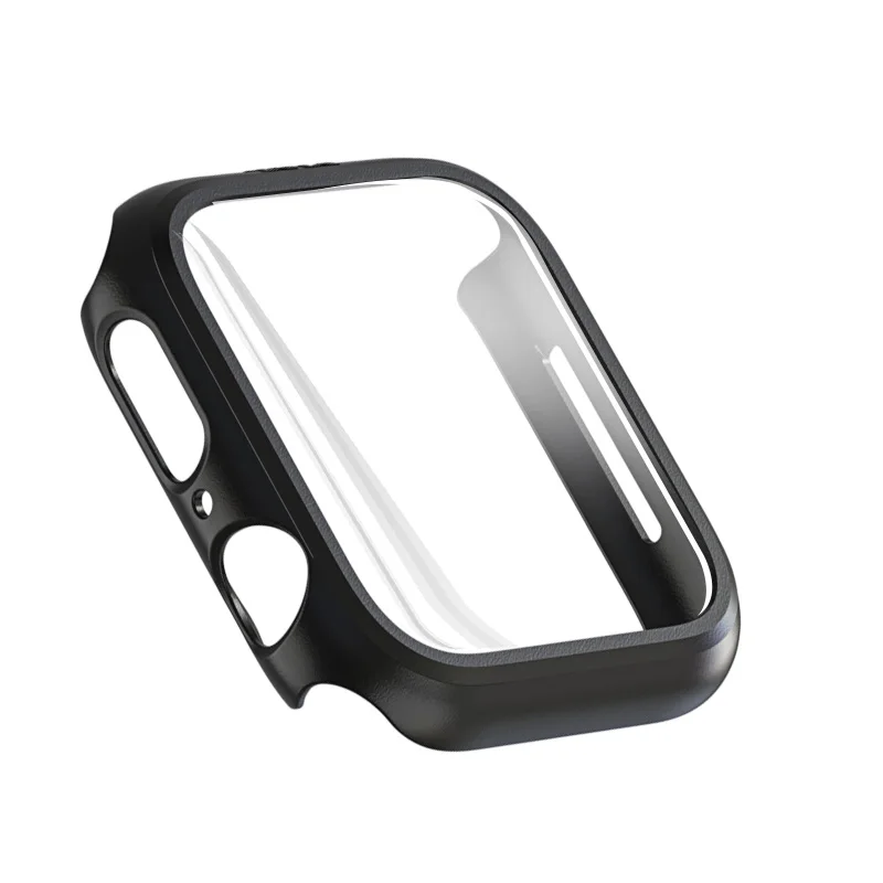 Чехол + закаленное стекло для Apple Watch 44 мм 40 Series 5 4 3 2 1 Защитная пленка экрана чехол