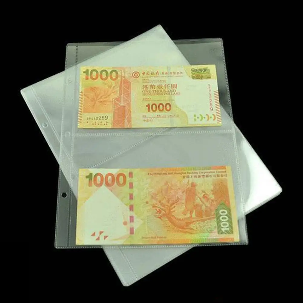 

10 шт., Портативные Прозрачные бумажные держатели для купюр