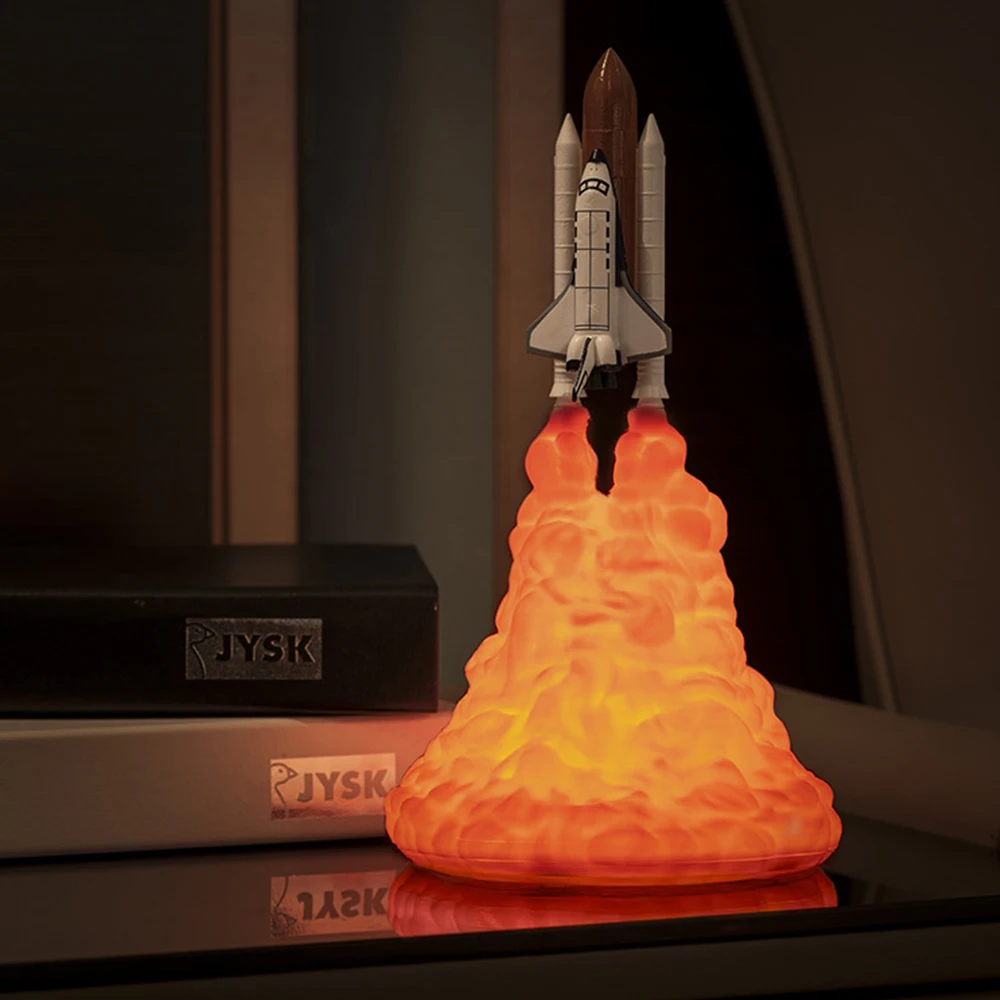 3D Космический Шаттл Ночник светильник для любителей космоса луна лампа детей