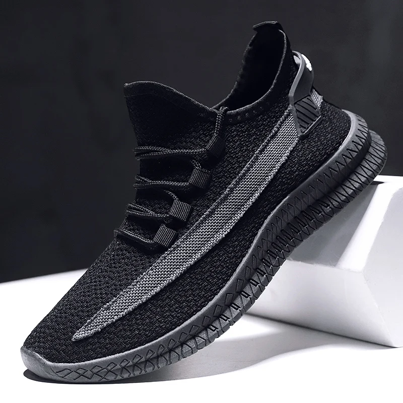 Кроссовки мужские сетчатые для бега дышащие легкие повседневная обувь белые