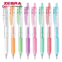 8pcs japan zebra milk color gel pen jj15 mk anti skid pen grip large capacity quick dry gel pen writing anti fatigue