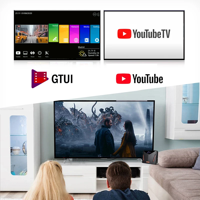 ТВ-приставка 4K GTMEDIA V8 UHD DVB-S2X + DVB-T2 C COMBO wifi CCam M3U ТВ-тюнер спутниковый ТВ-приемник в
