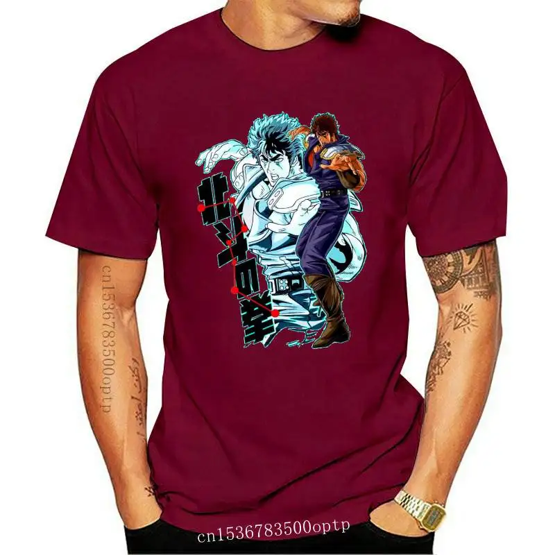 

2019 Funny Casual Brand Shirts Top Ken Il Guerriero Ken Shiro Hokuto No Ken Cartoon T-Shirt Per Uomo E Bambino Men's T-Shirt