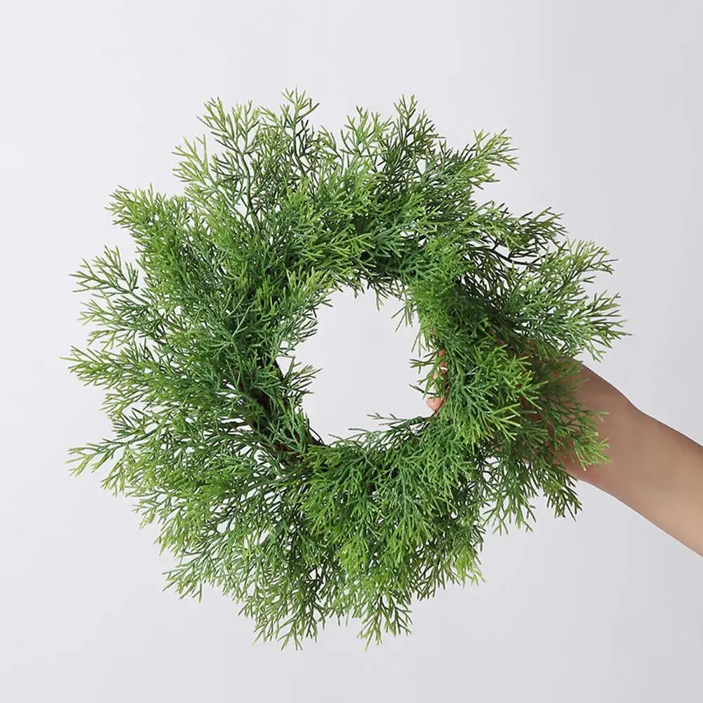 

2021 Simulation Retro Artificial Garland Decorative Simulation Ring Shape Hanging Door Wreath Pendant for Home