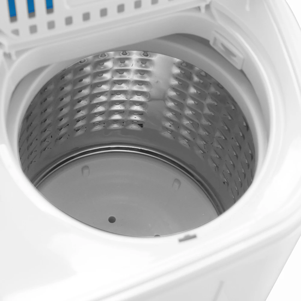 

ZOKOP XPB46-RS4 13Lbs Semi-automatic Twin Tube Washing Machine US Standard White Blue Washer and Dryer Machine
