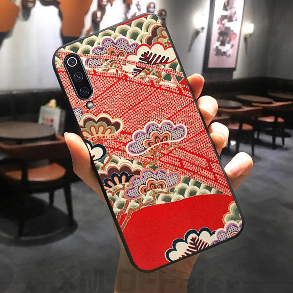 Черный мягкий чехол BaweiTE с цветочным узором для телефона Xiaomi 8 9 se 5X Redmi 6pro 6A 4X 7 5plus