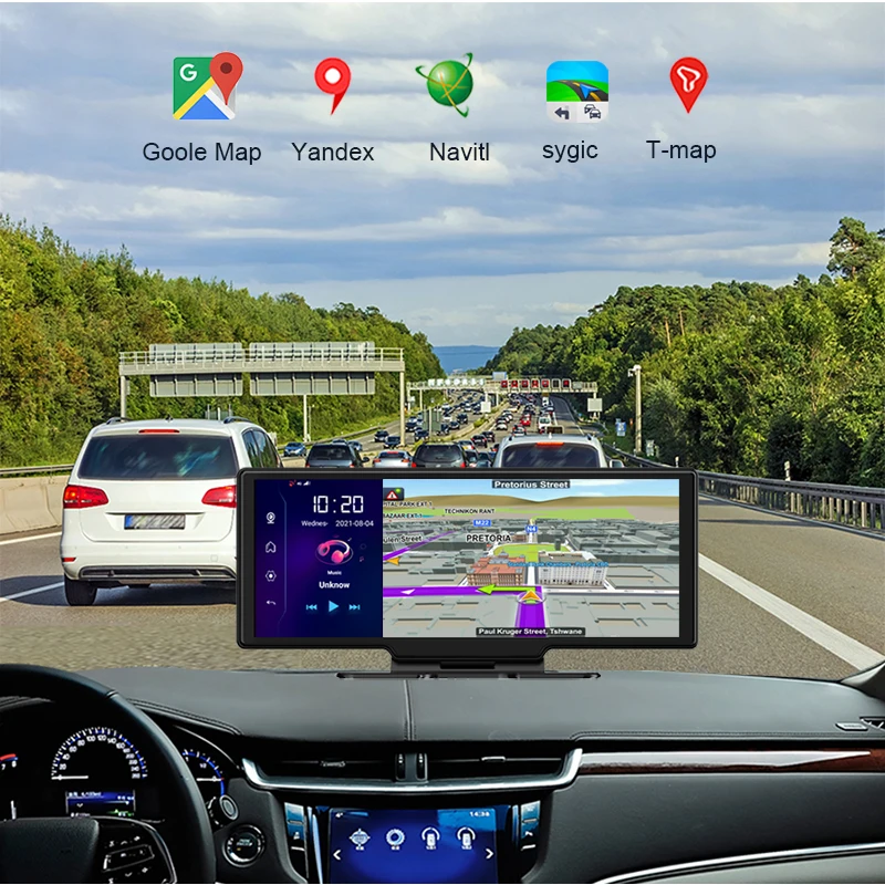 Видеорегистратор Anfilite 4G 10 26 дюйма GPS-навигация Android Автомобильный