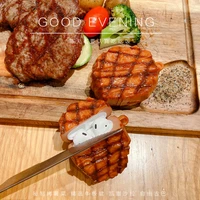3d chicken hamburg steak shape earphone case for airpods pro 2 1 cute hamburg charging wireless bluetooth protective soft cover
