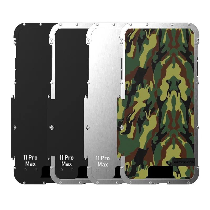 R JUST противоударный чехол для iPhone 11 Pro Max флип алюминиевого металла Король Лев