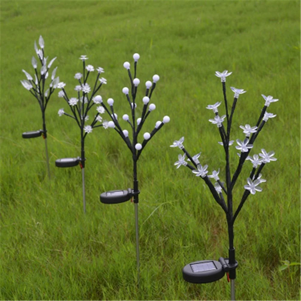 

3PCS/Set Energy Saving Solar Lamp Cherry Tree 60 LED Decoration Christmas Garden Ornamental Blossom Solar Lights Branches.