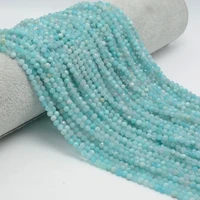 natural stone beads small faceted russian amazonite loose beads 2 3 4 5mm for bracelet necklace jewelry making