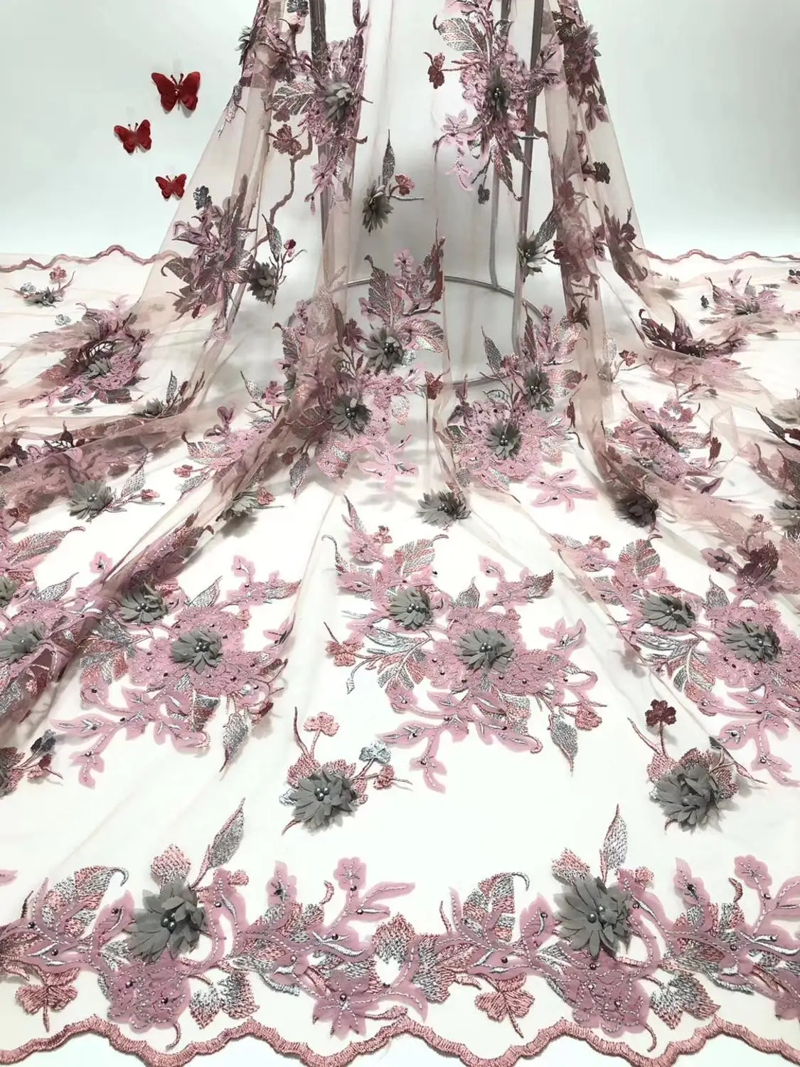 Африканская кружевная ткань 2020 вышитое кружево в нигерийском стиле высокого