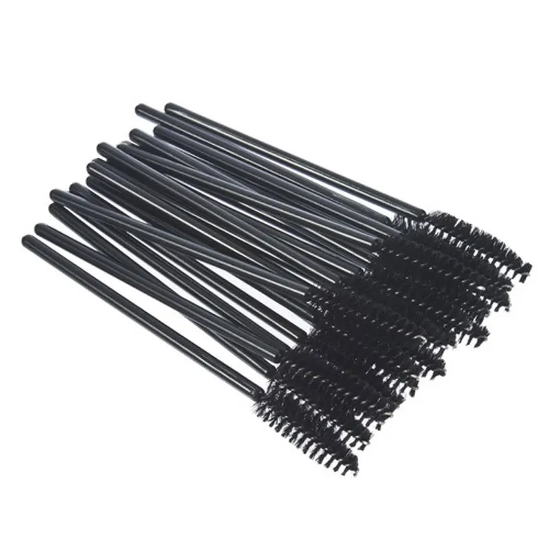 100Pcs Disposable Eyelash Brushes Black Mascara Wands Applicator Eye lashes Cosmetic Brush Maquiagem Cilio Makeup Tool |