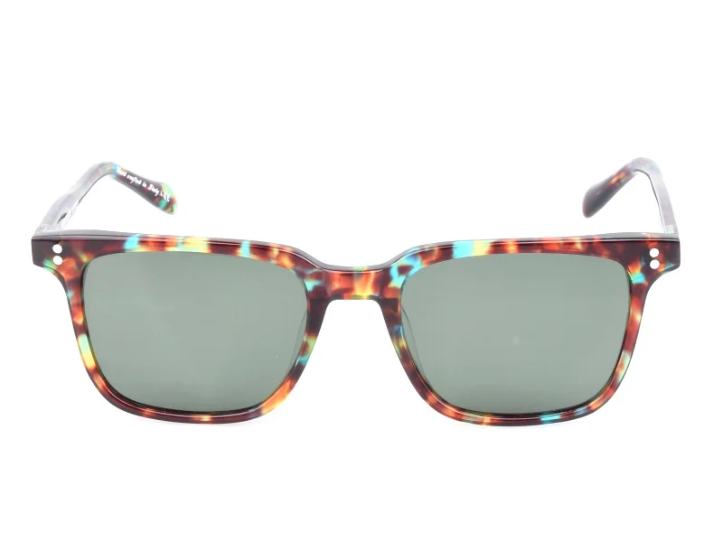 TortoiseVSGreen Lens Высококачественные классические Поляризованные солнцезащитные очки из ацетата для мужчин и женщин, защита от уф400 лучей, солнцезащитные очки с цветными линзами - Цвет линз: TortoiseVSGreen Lens