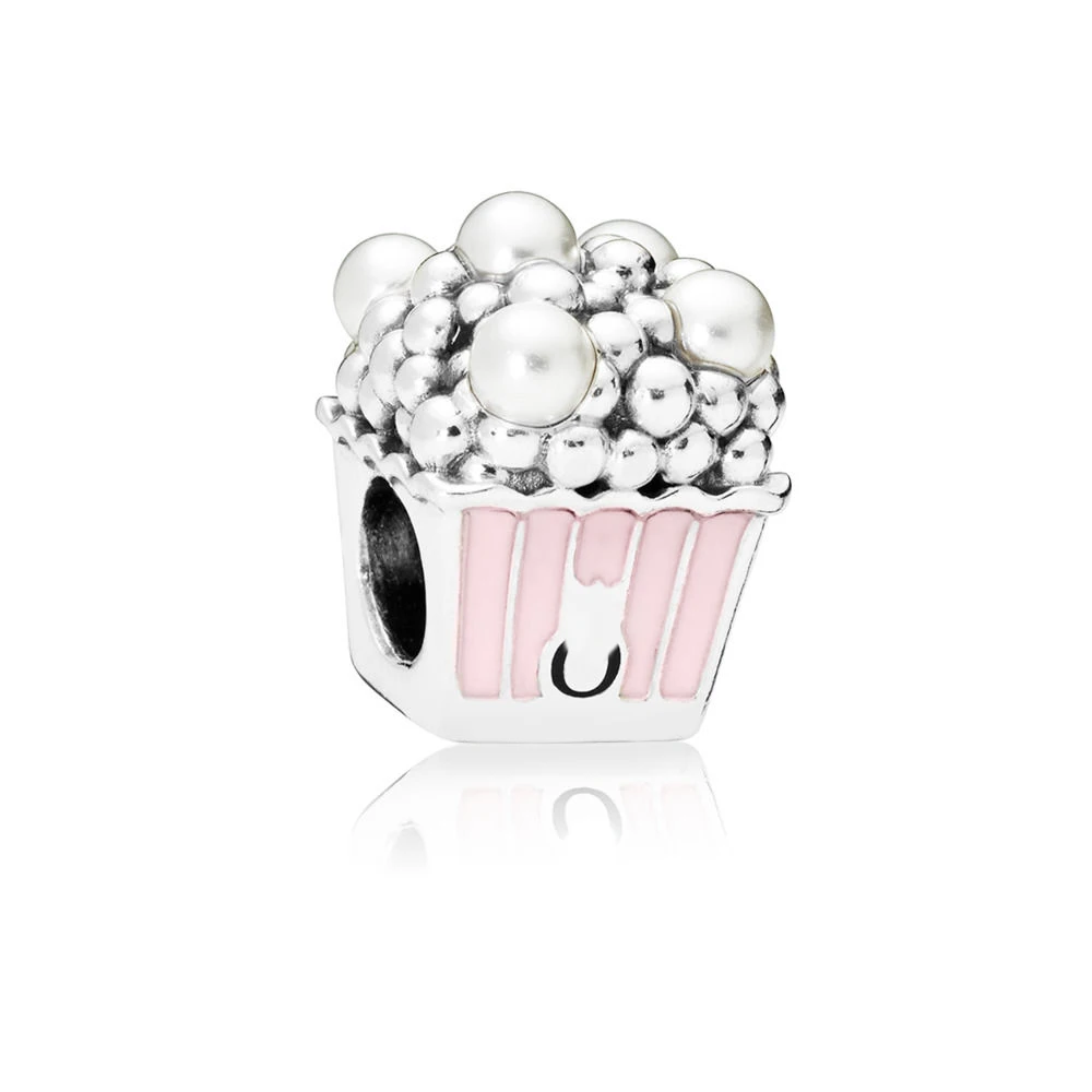 Fit Pandora Bracelets 100% 925 Sterling Silver Pink Popcorn Poker Multi-Color CZ DIY Factory Wholesale | Украшения и аксессуары