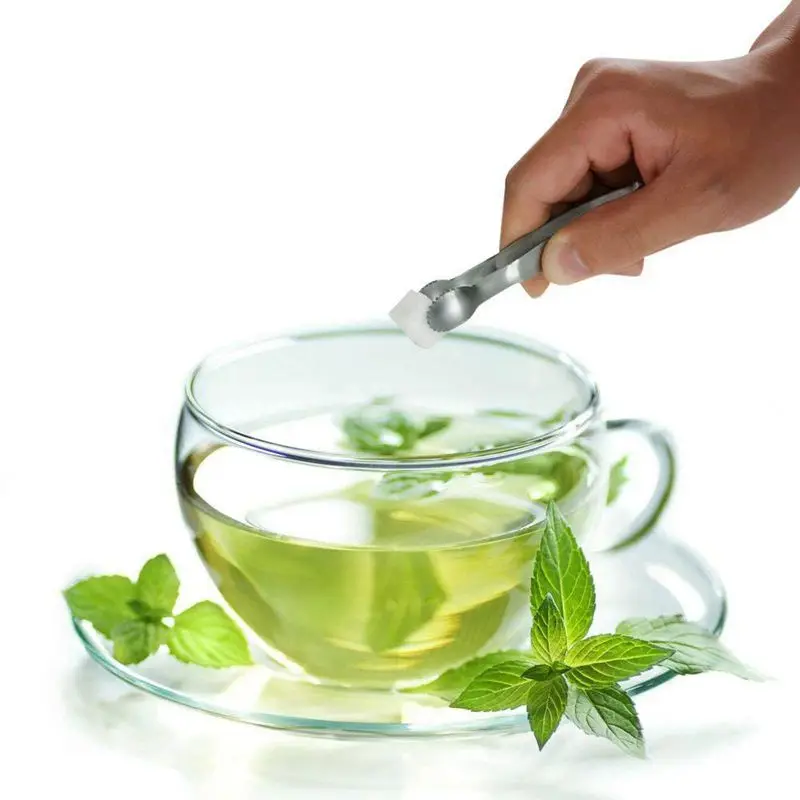 (Набор из 2) Мини сахар Тонг зажим нержавеющей стали куб-зажим гриль Кухня Еда