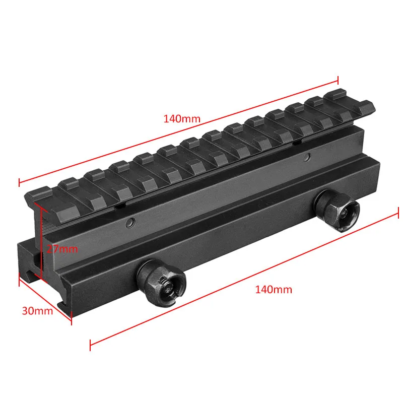 20 мм регулируемый металлический рельс с градиентом высоты направляющий красной