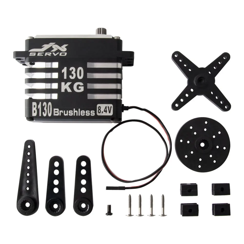 

B130 130kg Super Torque 1/5 Gasoline Car Steering Gear UAV High Pressure Brushless Industrial Steering Gear for JX