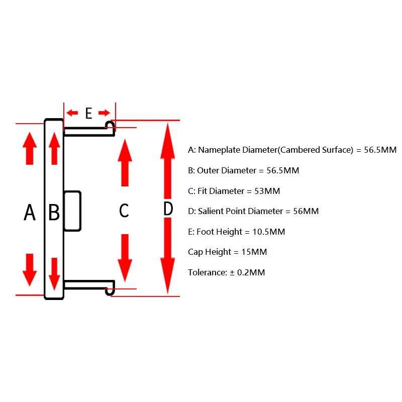 Колпачок на ступицу колеса с логотипом o.z racing 4 шт. 56 5 мм/53 мм