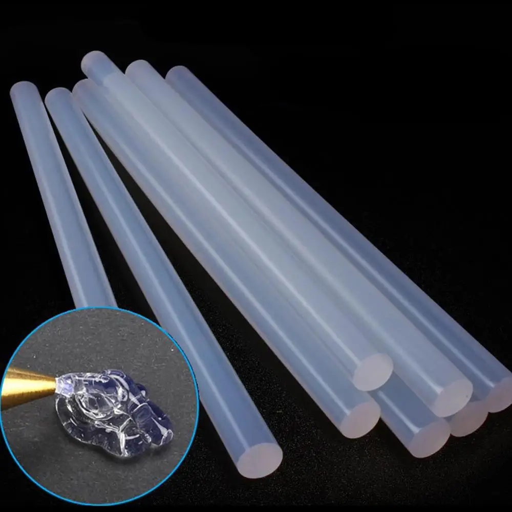 

10pcs/set 7mm hot melt glue stick Translucent Strong Viscosity Rods for Glue gun Home DIY Industrial&Album Repair Tools