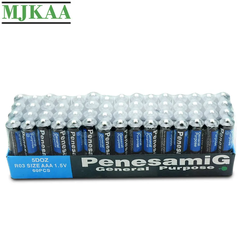 MJKAA 60 шт. Новый сухой AAA 1 5 V аккумулятор LR6 AM3 E91 MN1500 для камеры калькулятор