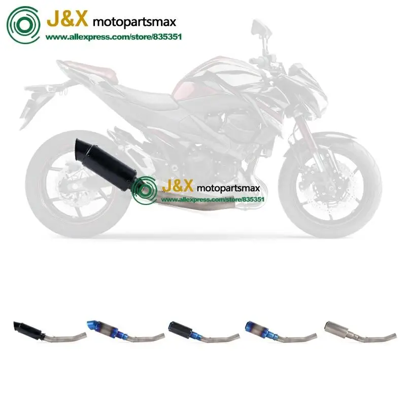 Полная система, слипоны для kawasaki Z750 Z 750, глушитель для мотоцикла, поход, средняя Соединительная средняя труба