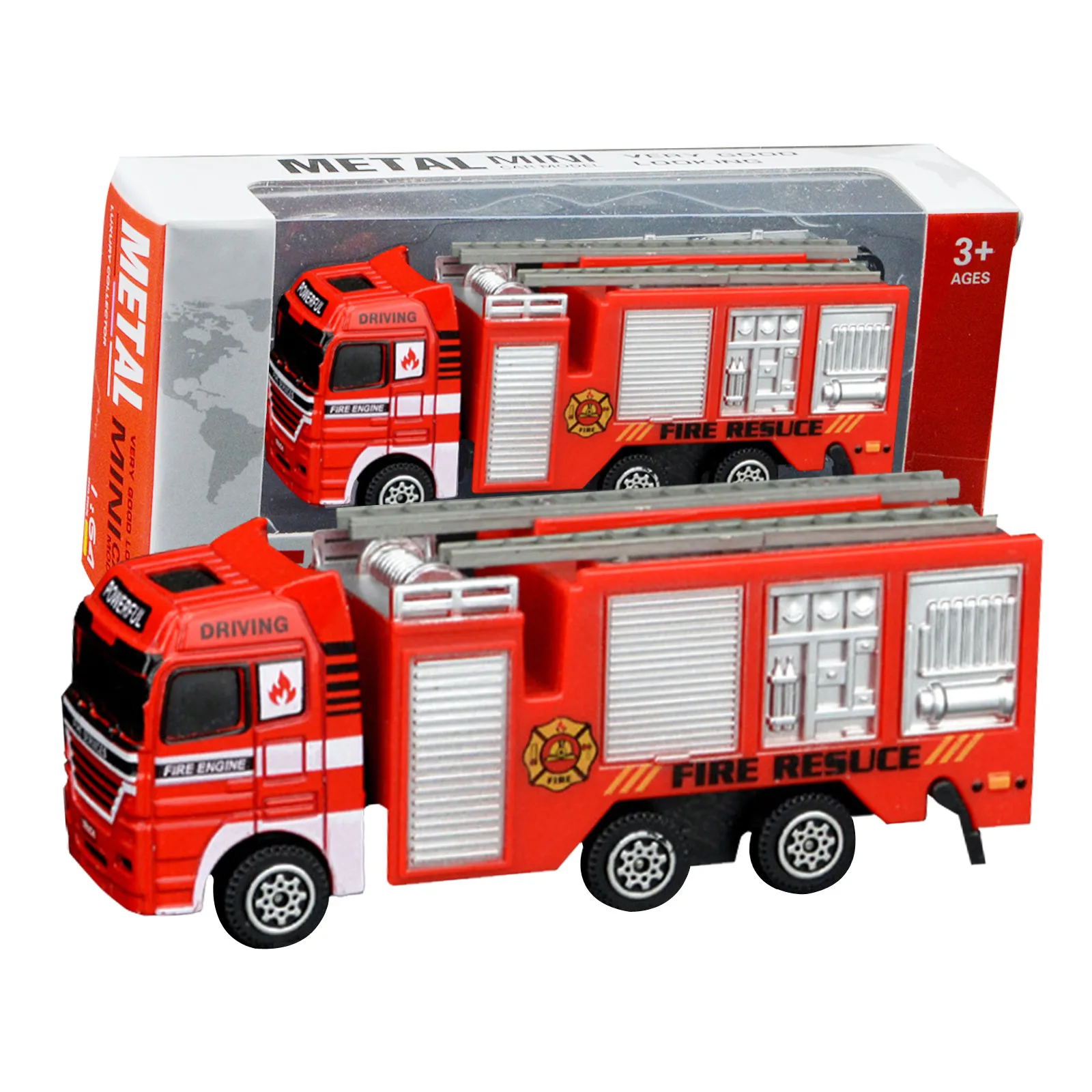 

Diecasts & Toy Vehicles Series Kids Engineering Excavator Vehicle Fire Truck Engineering Toy Mining Car Truck fire car model