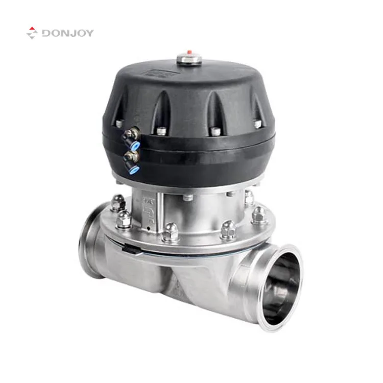 

DONJOY 316L tri clamp diaphragm valve sanitary diaphragm valve pneumatic diaphragm valve with plastic actuator