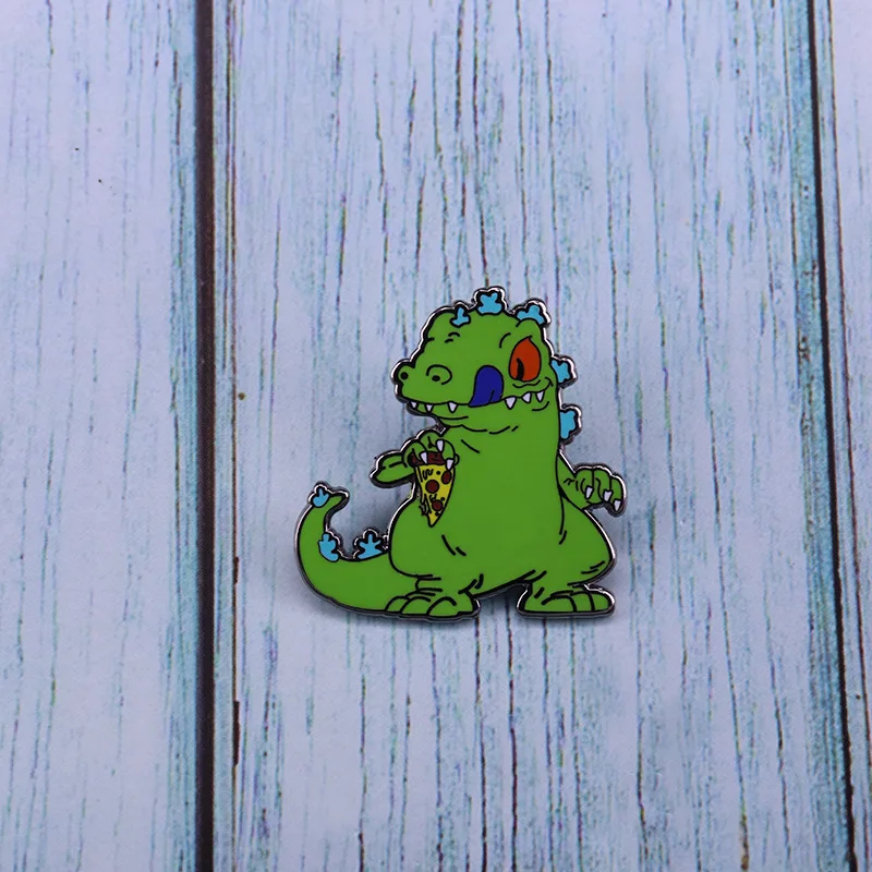 Отличное качество тираннозавр рекс велоцираптор эмалированная Шпилька