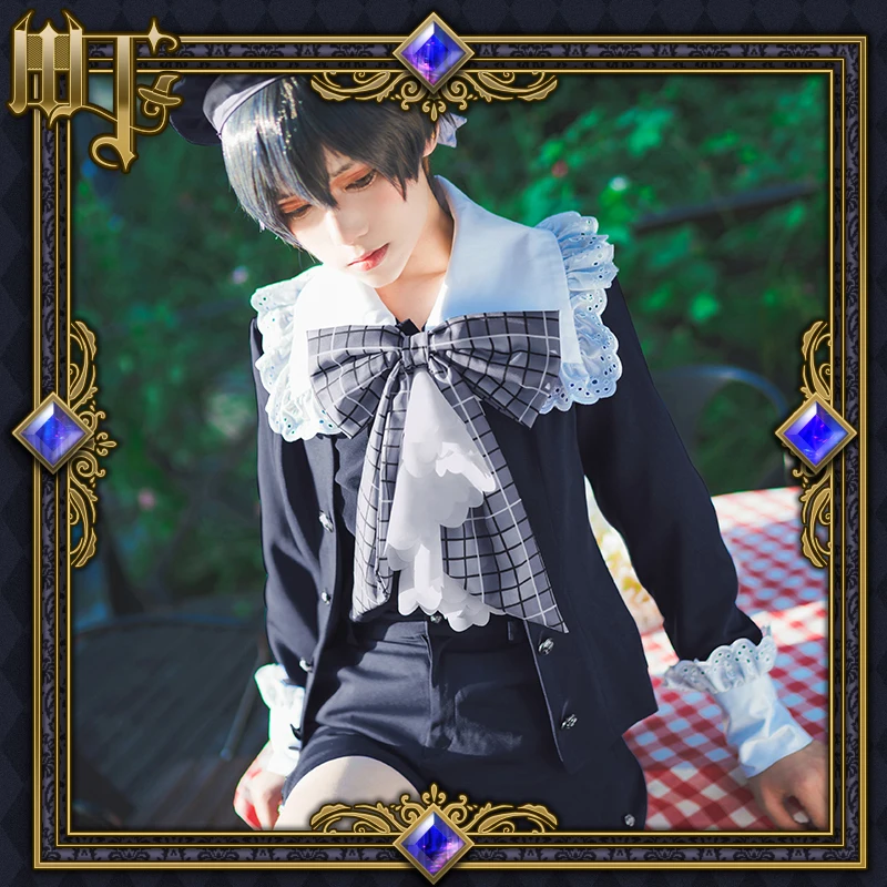 Аниме Черный дворецкий Cos Сиэль фантомхайв косплей костюм мужской