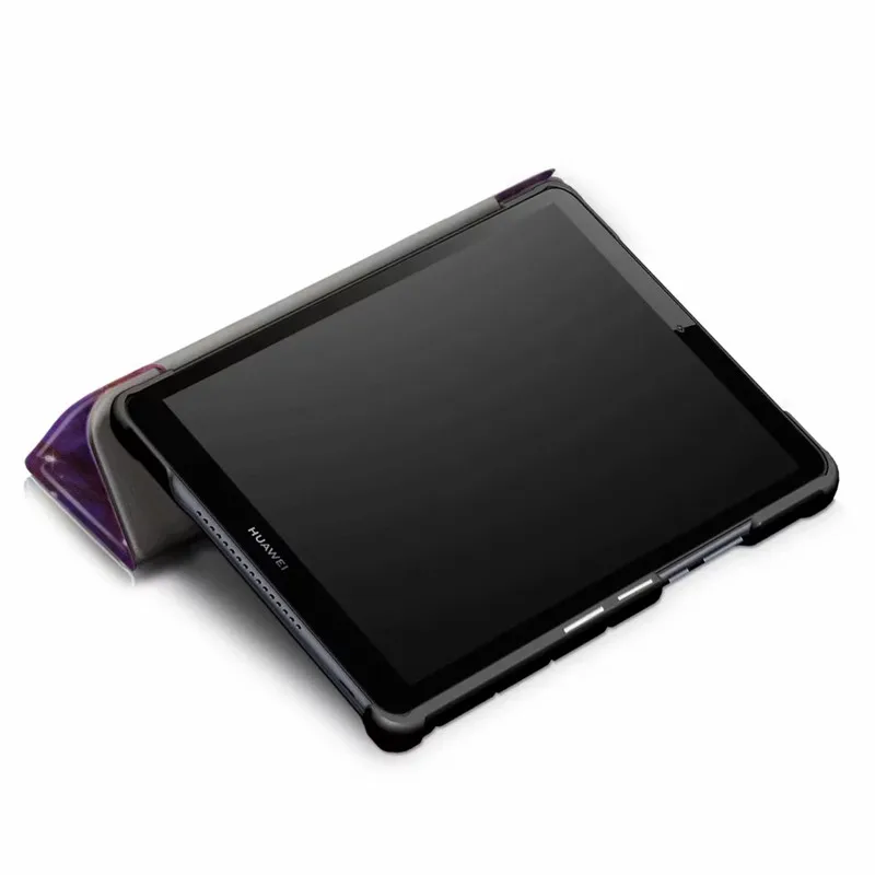 Ультра тонкий кожаный чехол для Huawei MediaPad M5 8 Lite планшета 0 JDN2-AL00/W09 + Защитная пленка