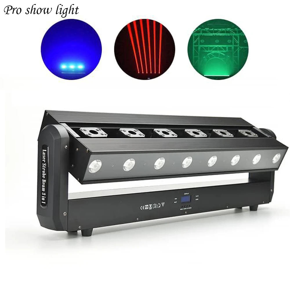 

200W Beam Strobe Laser Light 8X5W CREE LED Lamp beads+480X0.3W Strobe Effect Moving head Light For DJ Disco Shows Wedding Party