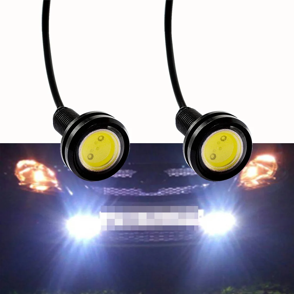 

2X White Red Blue 23mm Eagle Eye Daytime Running Light Drl Car Moto Backup Led Parking Turn Signal Brake Bulb Day Light Fog Lamp