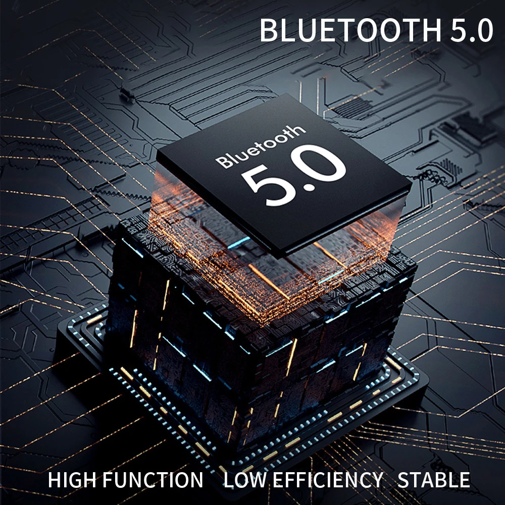 TWS Bluetooth наушники спортивные с микрофоном светодиодный дисплей беспроводные HiFi