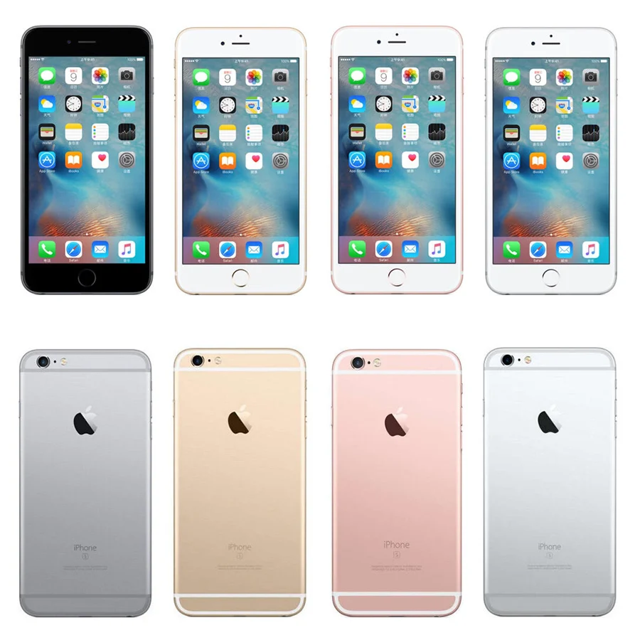Apple iPhone 6S iOS двухъядерный 4G LTE разблокированный мобильный телефон 4," 2 Гб ОЗУ 16 и 64 и 128 Гб ПЗУ 12.0MP отпечаток пальца используемый смартфон