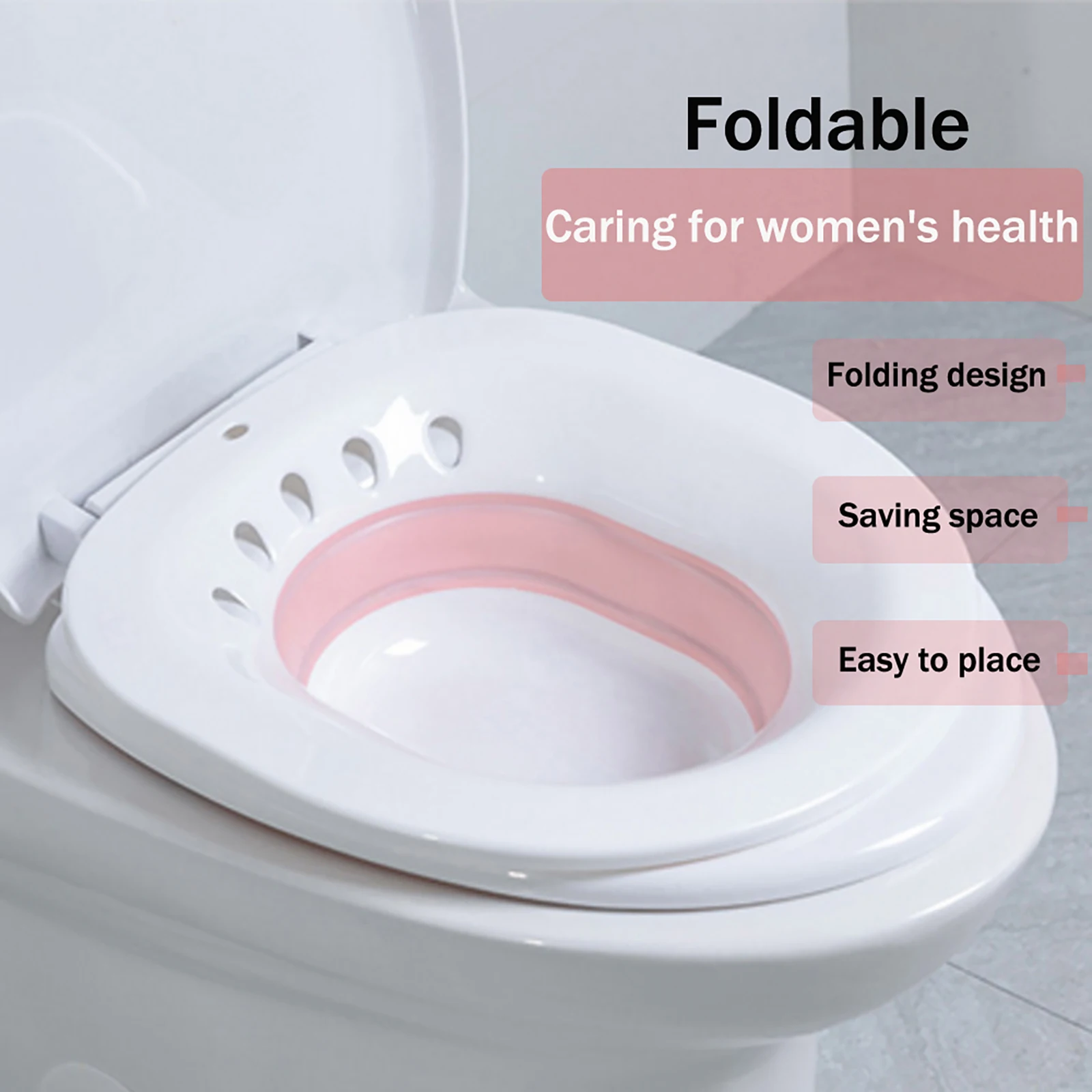 Foldable Portable Bidet Bath Tub Basin Pregnant Women Elderly Postpartum Hemorrhoids Patient Bathroom Universal Toilet Gadget
