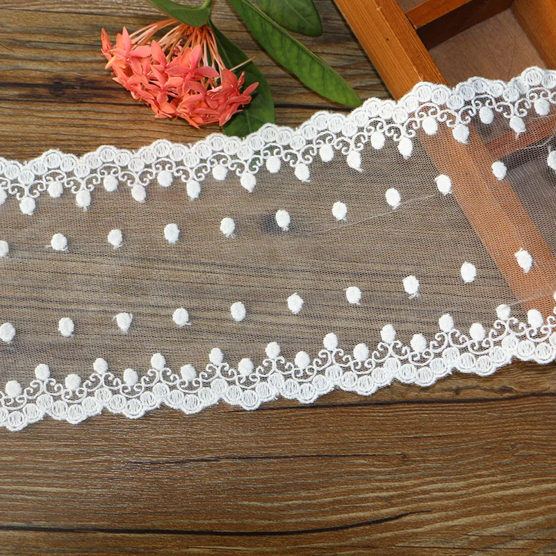 2 ярда/Лот 12 см белая сетка женское кружевное рукоделие аксессуары для шитья