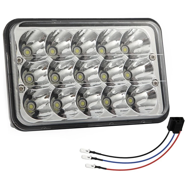 Светодиодные фары 4X6 150 Вт налобный фонарь 2 шт. Hi/Low Sealed Beam прямоугольная фара