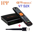 5 предметов в лоте, 10 шт. натуральная GTMEDIA V7S Freesat V7 HD V7 S2X DVB-S2 HD спутниковый ТВ приемник Поддержка PowerVu Biss Key Newcamd